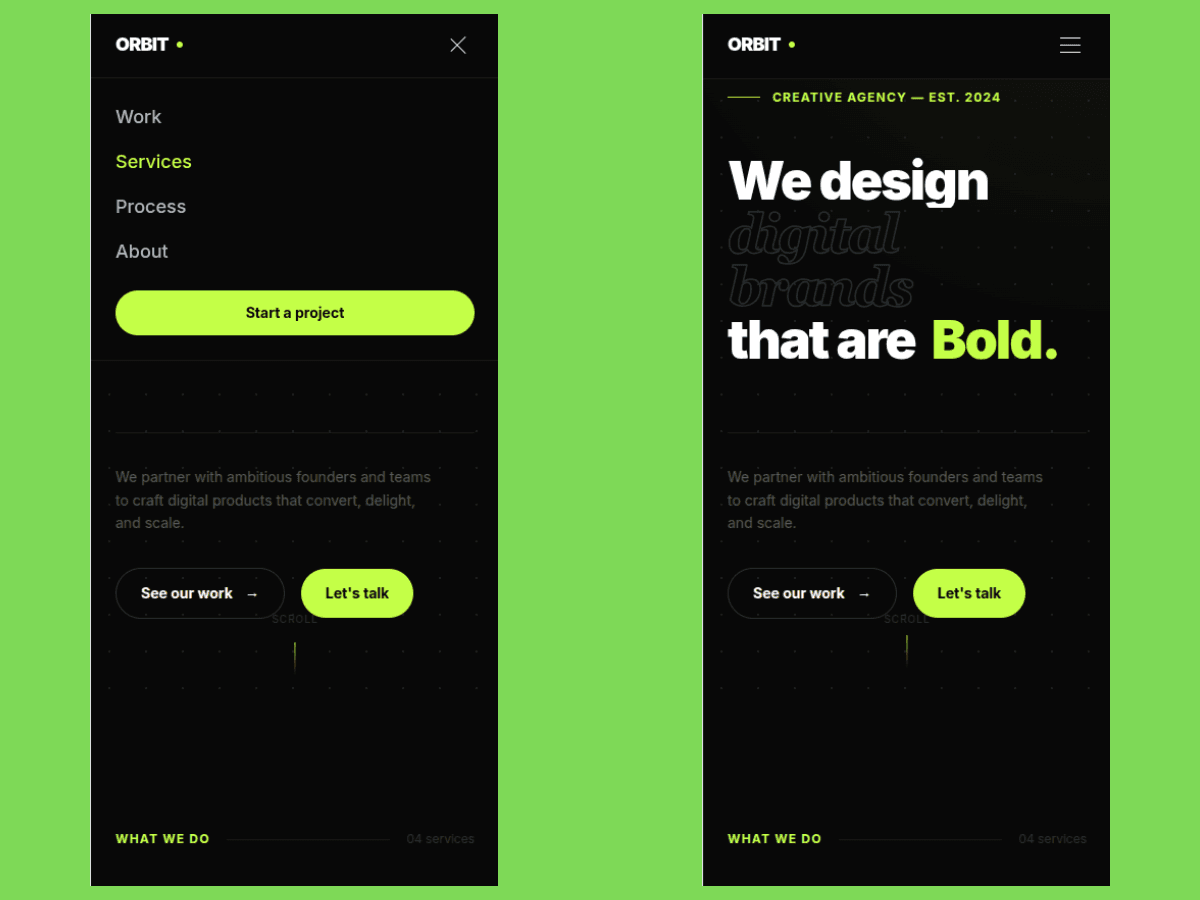 Orbit Agency Template preview 1