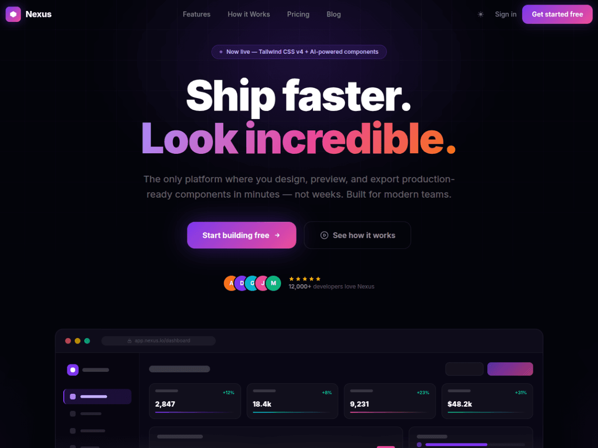 Cinematic SaaS Website System - Nexus Theme screenshot 4