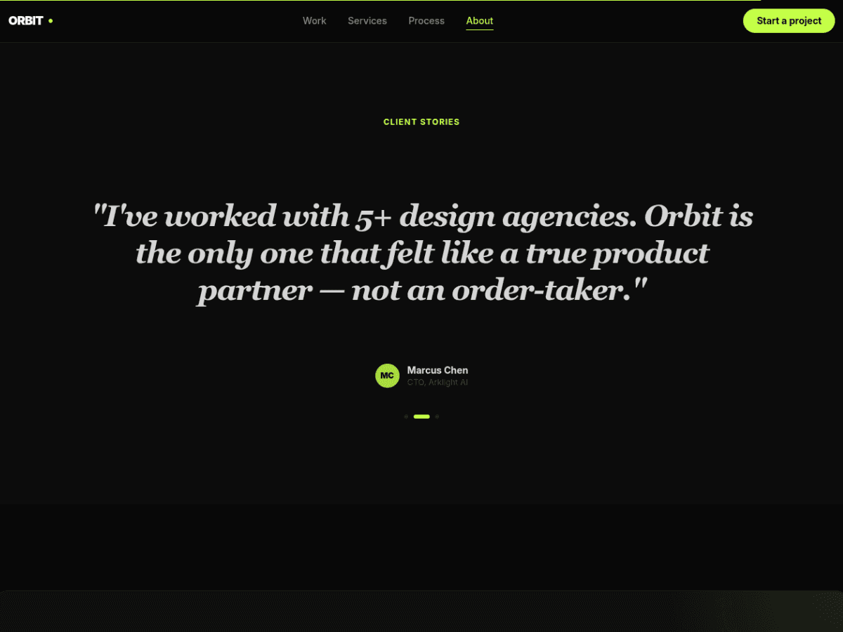 Orbit Agency Template preview 2